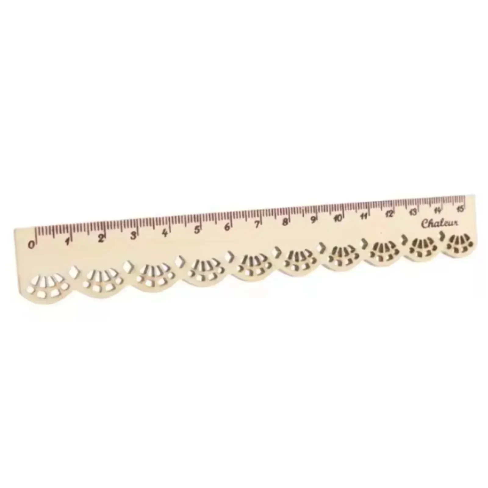 Korea Kawaii Cute Stationery Lace Brown Wood Ruler Sewing Ruler 1 Pcs Office School Accessories