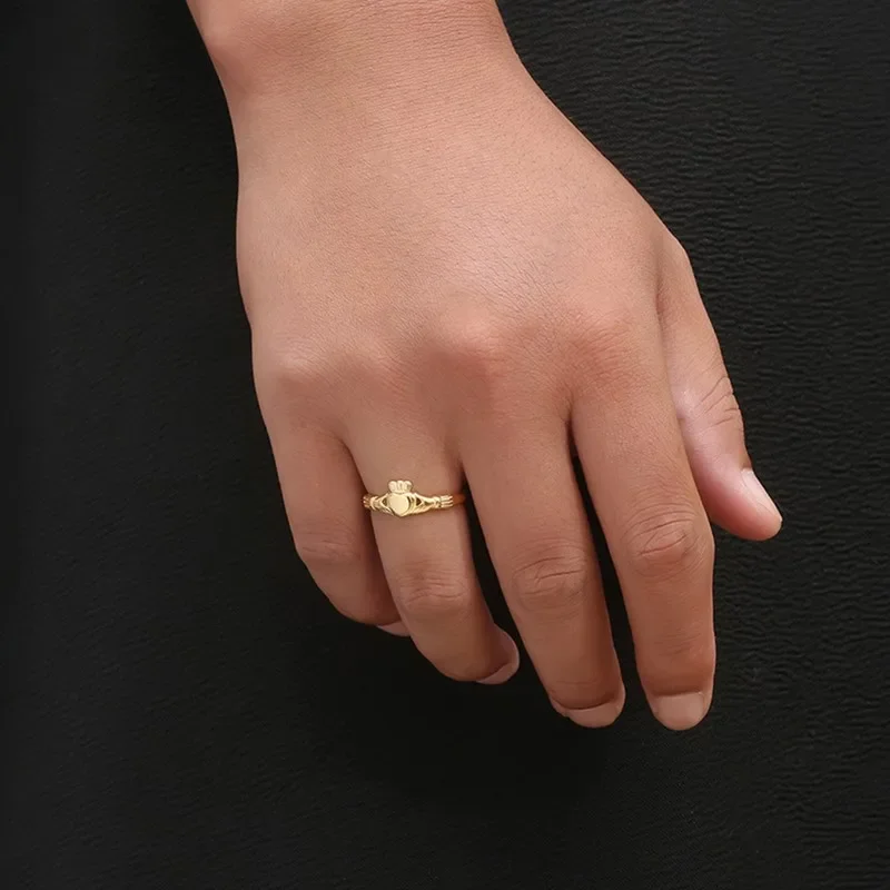 Anello Di Amicizia Con Promessa Di Claddagh Irlandese In