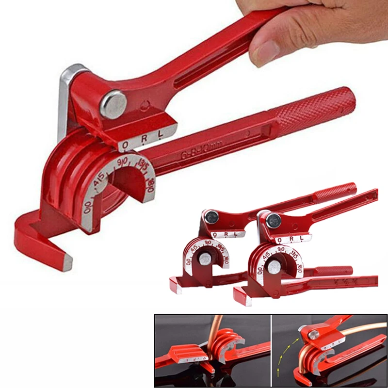 3-in-1 Tube Bender 90/180 Degree Combination Tube Bender Pipe Bending Tool Metric 6mm 8mm 10mm Inch system 1/4 5/16 3/8 HandTool tube bender