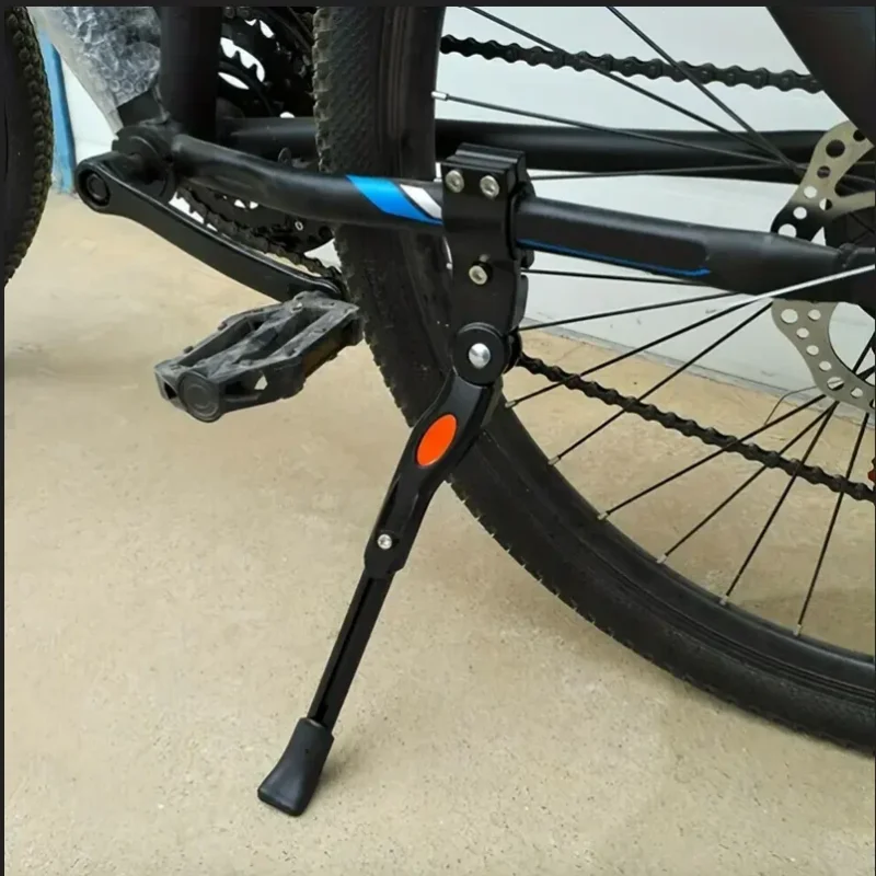 Bicycle Kickstand Aluminum Alloy Kickstand Bicycle Rear Bracket Adjustable Length MTB 26 Inch Bicycle Side Support