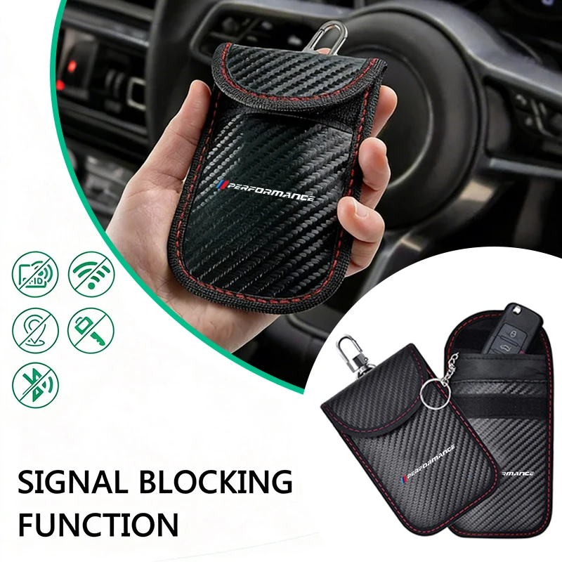 Car Key Case Signal Blocker Bag with RFID Shielding Protection