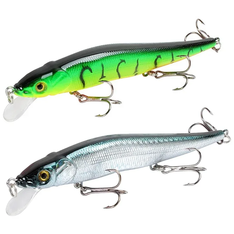 Fishing Lure 11.5cm/14g Minnow Crankbait Wobblers 3D Eyes Perch Artificial Bait Pike Carp Bait Swim Bait Fishing Pesca