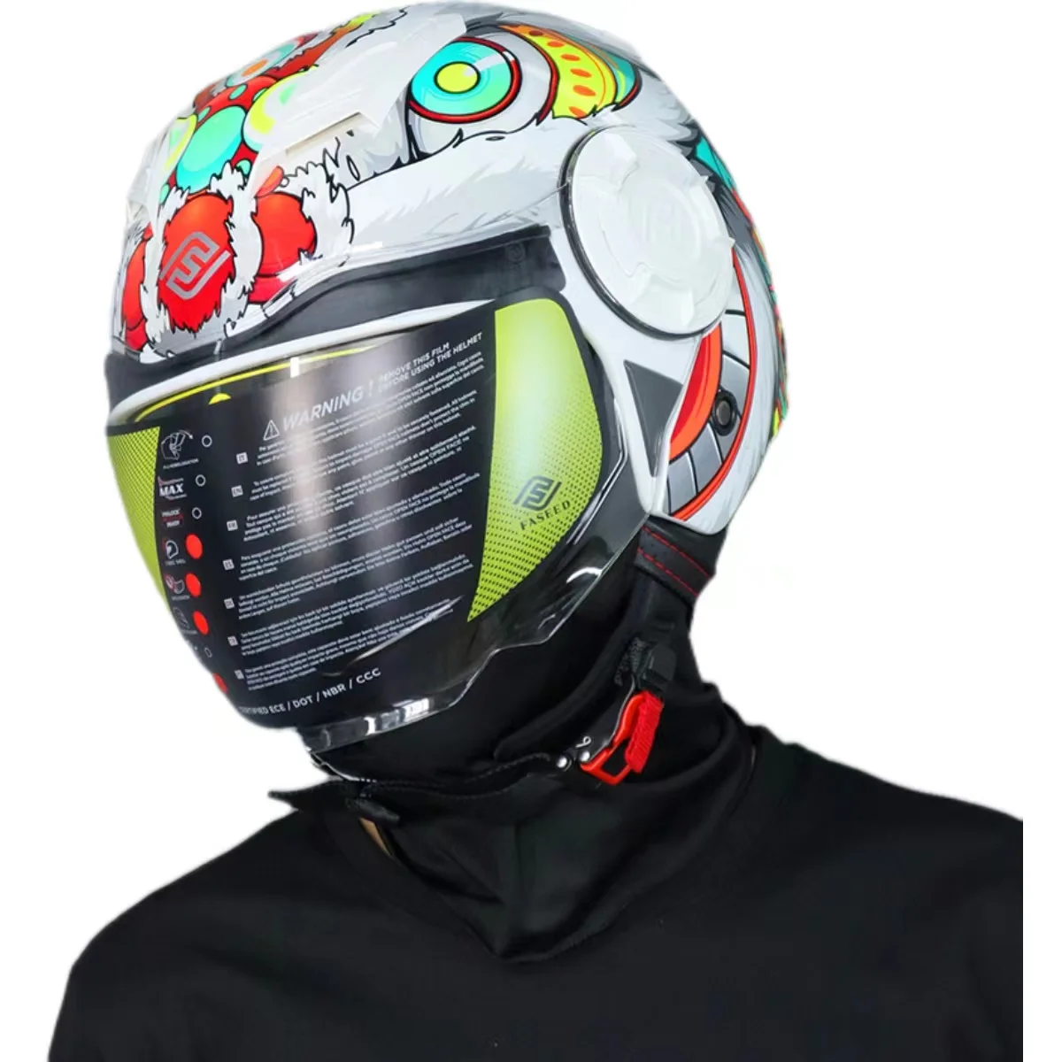 thumbnail image 1 of FASEED-729 Casco de motocicleta de doble lente para scooter, locomotora eléctrica 3C para hombres y mujeres que viajan en verano en las cuatro estaciones., 1 of 5