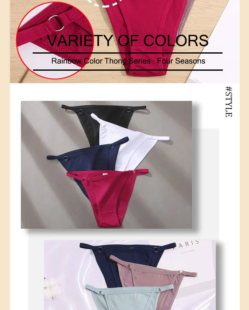 Cotton Bikini Panties - Women’s Low Waist Briefs | Comfortable Soft Cotton Lingerie Set