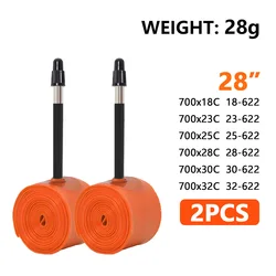 Ultralight TPU Road Bike Inner Tube with French Valve for 85MM (2PCS)