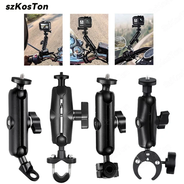 For GoPro 13 12 11 10 Motorcycle Bicycle Holder Handlebar Mount Bracket For Insta 360 X5 X4 DJI OSMO 360 Action 6 5 4 Accessory