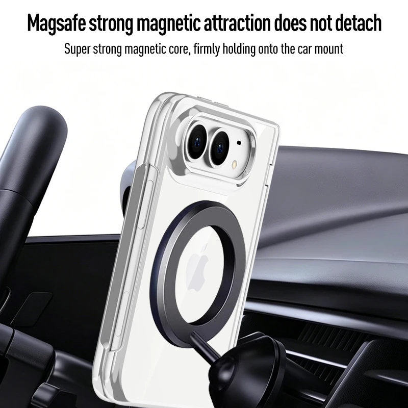 Luxury Electroplated Foldable Case with Magnetic Protection Film