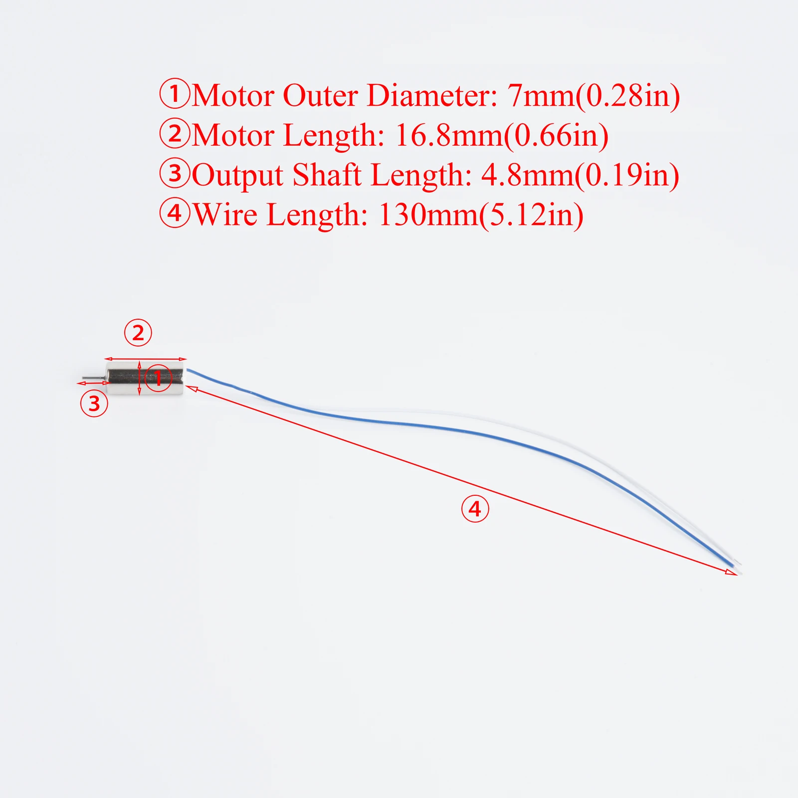 4PCS DC 3V-3.7V Mini Coreless Motor 716 High Speed 60500RPM Micro Motor For DIY Aircraft RC Drone Quadcopter Engine Accessories