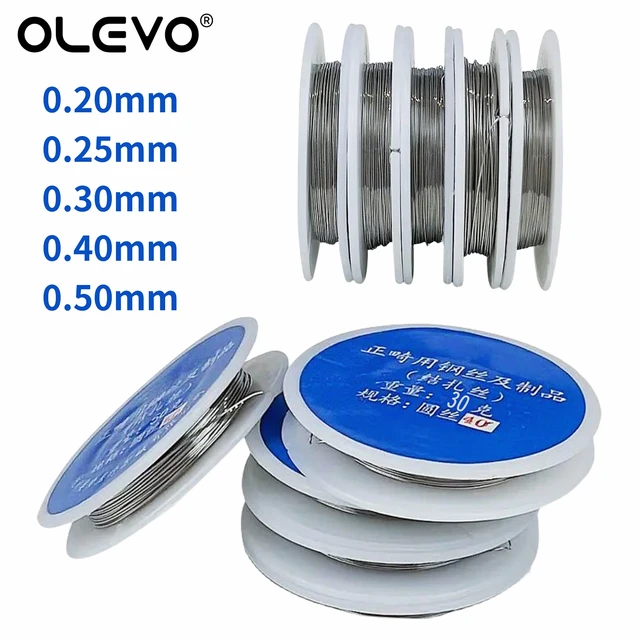 Dental Ligature Wires Orthodontic Stainless Steel Wire Line for Teeth Braces 0.2/0.25/0.3/0.4/0.5mm Dentistry Ortho Accessories