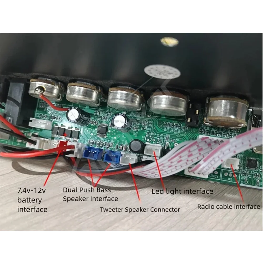 7.4V 12V Amplifier Board 40W Speaker Amplifier Support Bluetooth AUX Recording H