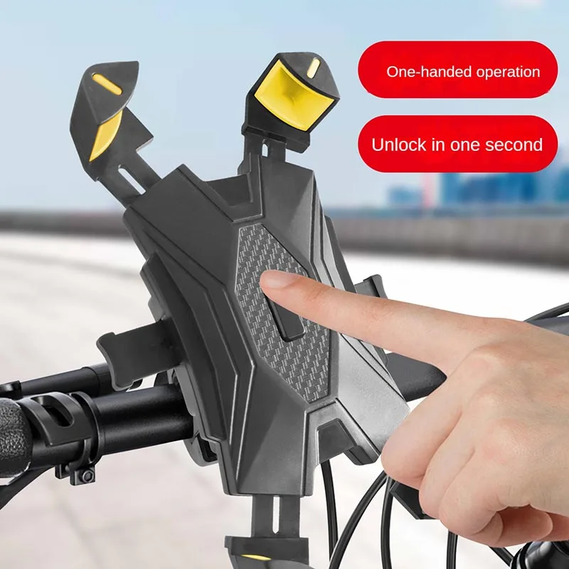 Revolutionary Explosive Bicycle Handlebar with Automatic Lock and Mobile Phone Bracket - The Ultimate Cycling Accessory for Saf