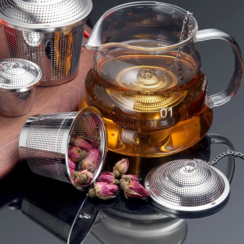 Multi Style Tea Infuser For Spice Fine Mesh Coffee Herbal Filter Kitchen Soup Seasoning Ball Tea Strainer Teaware Accessories