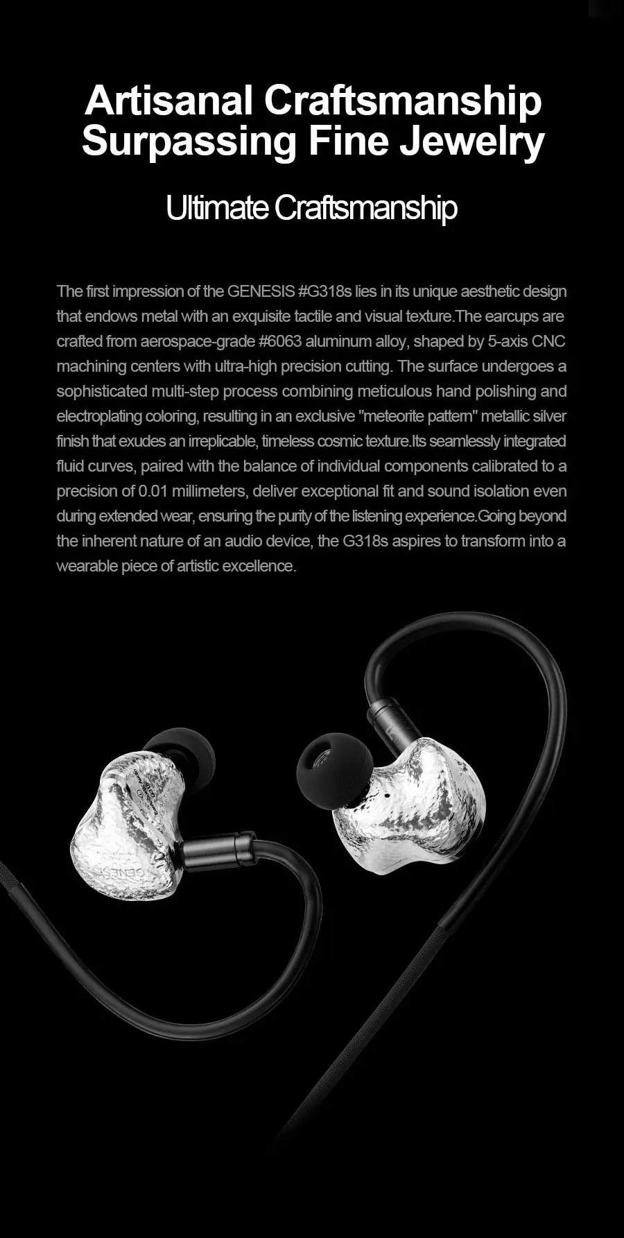 EarAcoustic Audio GENESIS G318s 8.3mm Tesla Driver IEM