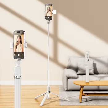 Treppiede Wireless per Selfie da 1700mm per Smartphone, Supporto Pieghevole Estensibile per Telefono, Monopiede Portatile con Scatto Stabile