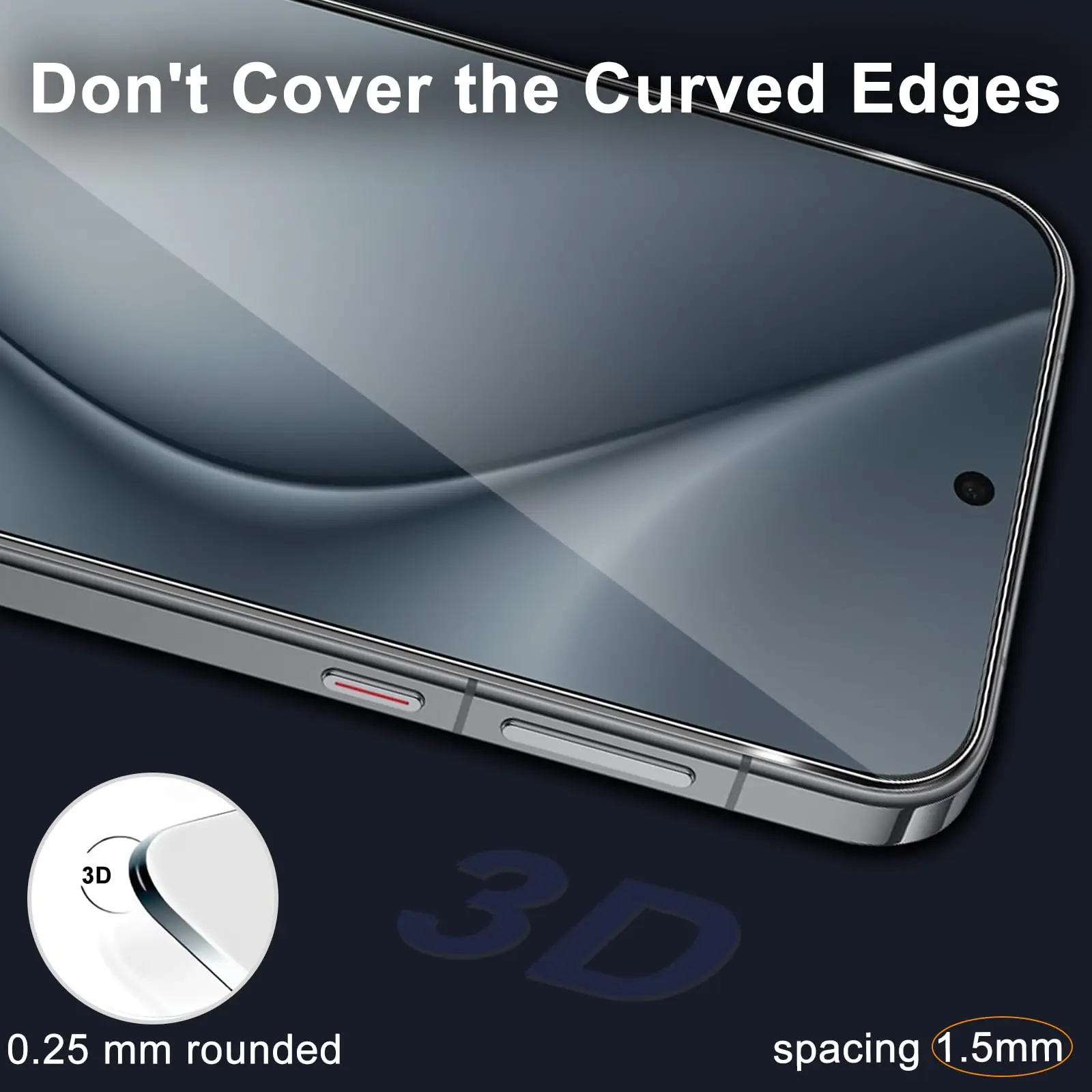 Premium HD Crystal Tempered Glass Screen Protector - 6.6 inch, Ultra-Strong 9H Anti-Scratch, Case Friendly