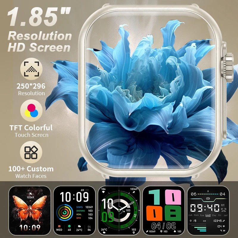 LIGE Watch Ultra 2 SE For iOS Android 1000mAh Smart Watch Men Women 1.85" HD Full Touch Screen Sports Bluetooth Call Smartwatch