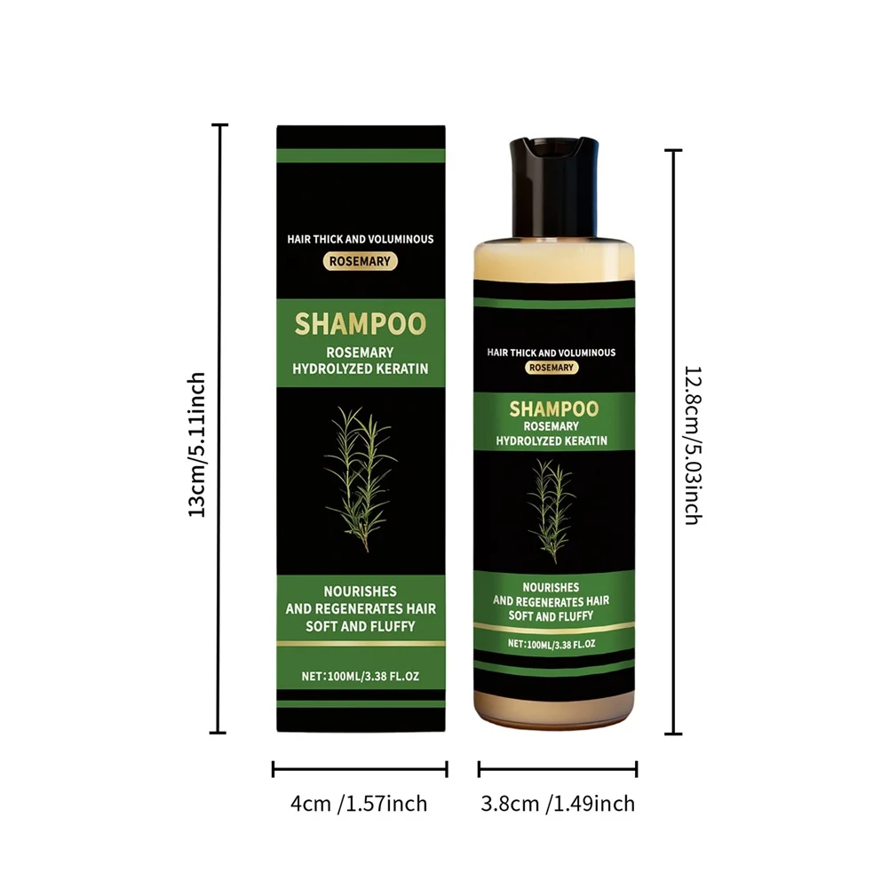 Shampoo al Rosmarino per Donne e Uomini - Shampoo Naturale Infoltente e Rinforzante con Cheratina Idrolizzata per Capelli Diradati e Anticaduta - immagine 6