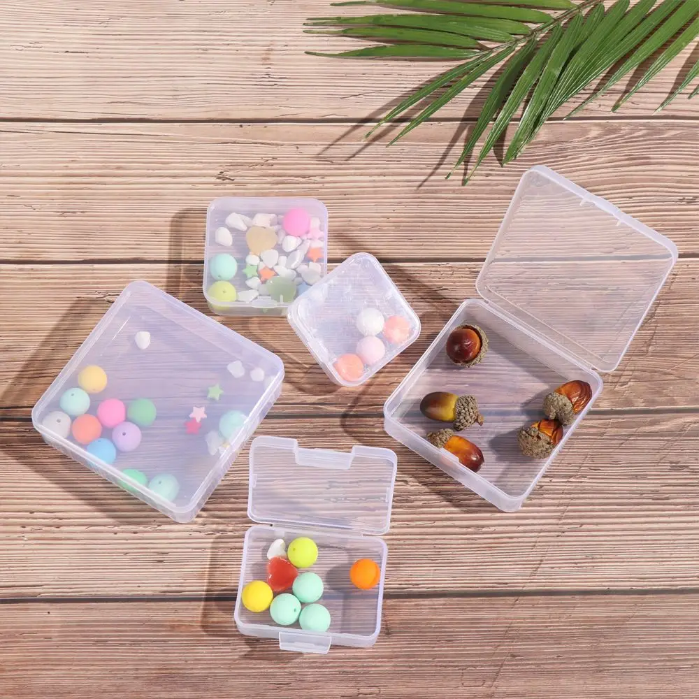 Transparent Plastic Storage Box for Jewelry Beads and Small Items