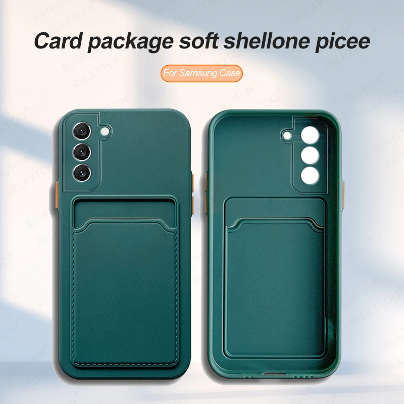 Kaarteslot Telefonshülle Fir Samsung Galaxy S22 Plus 5G Schockbeständeg Bumper Fir Samsung S22 Plus S22+ Ultra 5G Cover Capa_voghion.com