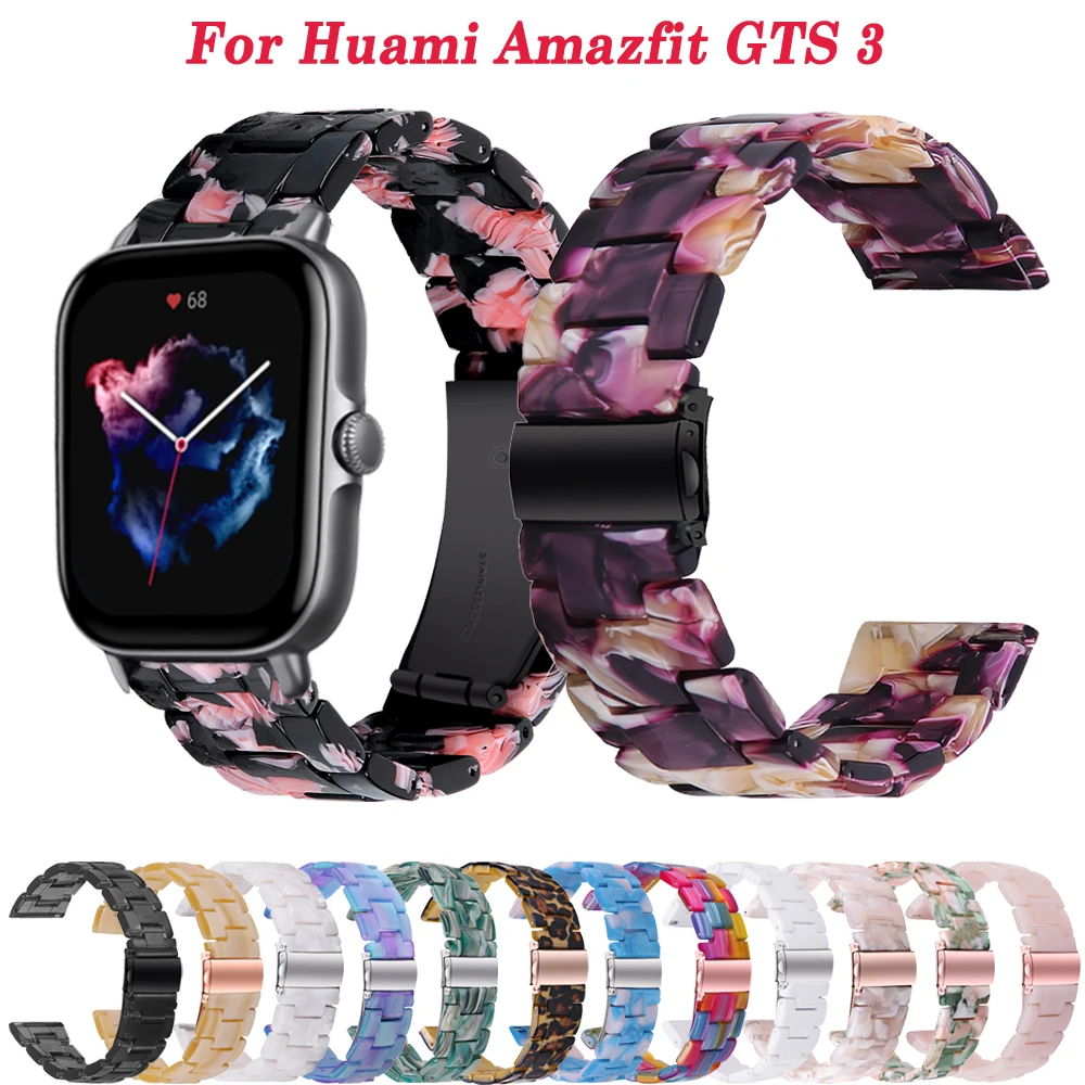 

Ремешок 20 мм для смарт-часов Amazfit GTS 3, ремешок из смолы для Xiaomi Mi Amazfit GTS/2e/GTR 42 мм