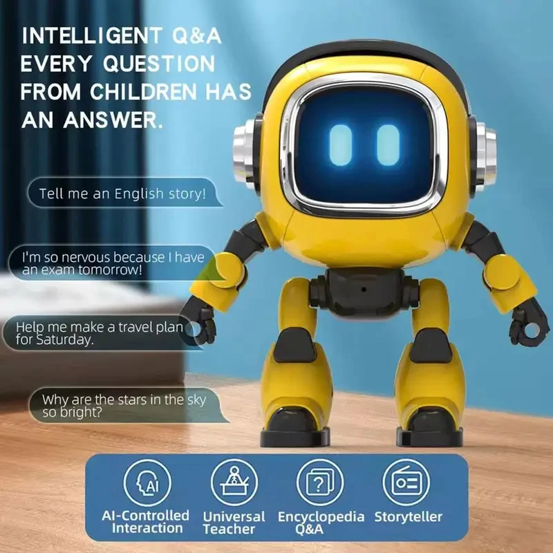 AI 로봇 동반자 간편 조작 어린이용 전동 로봇 여행 가정 교육용 원격 조종 장난감 어린이용 전동 기계
