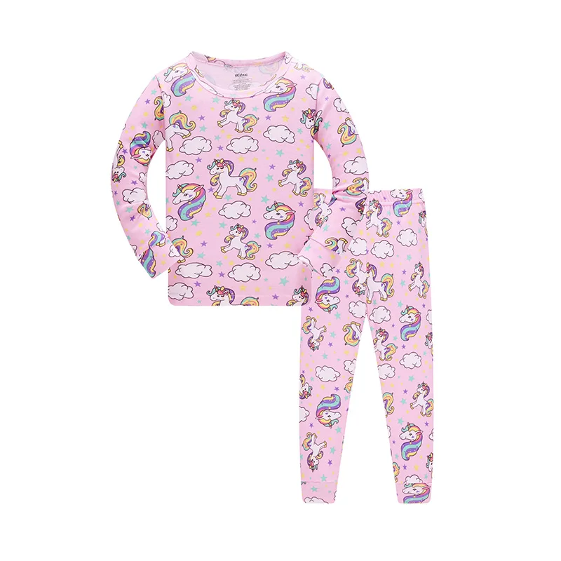 Kids Pajamas Sets Spring and Autumn Long Sleeve Cotton Animal Cartoon 2PCS 1-10Y kids pajamas set