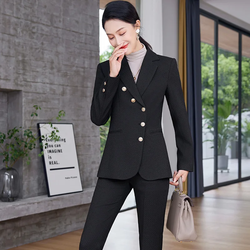 

Lightly Mature High-End Business Suit Women's Fashion Temperament Goddess Style Autumn and Winter New Long Sleeve Formal Wear Su