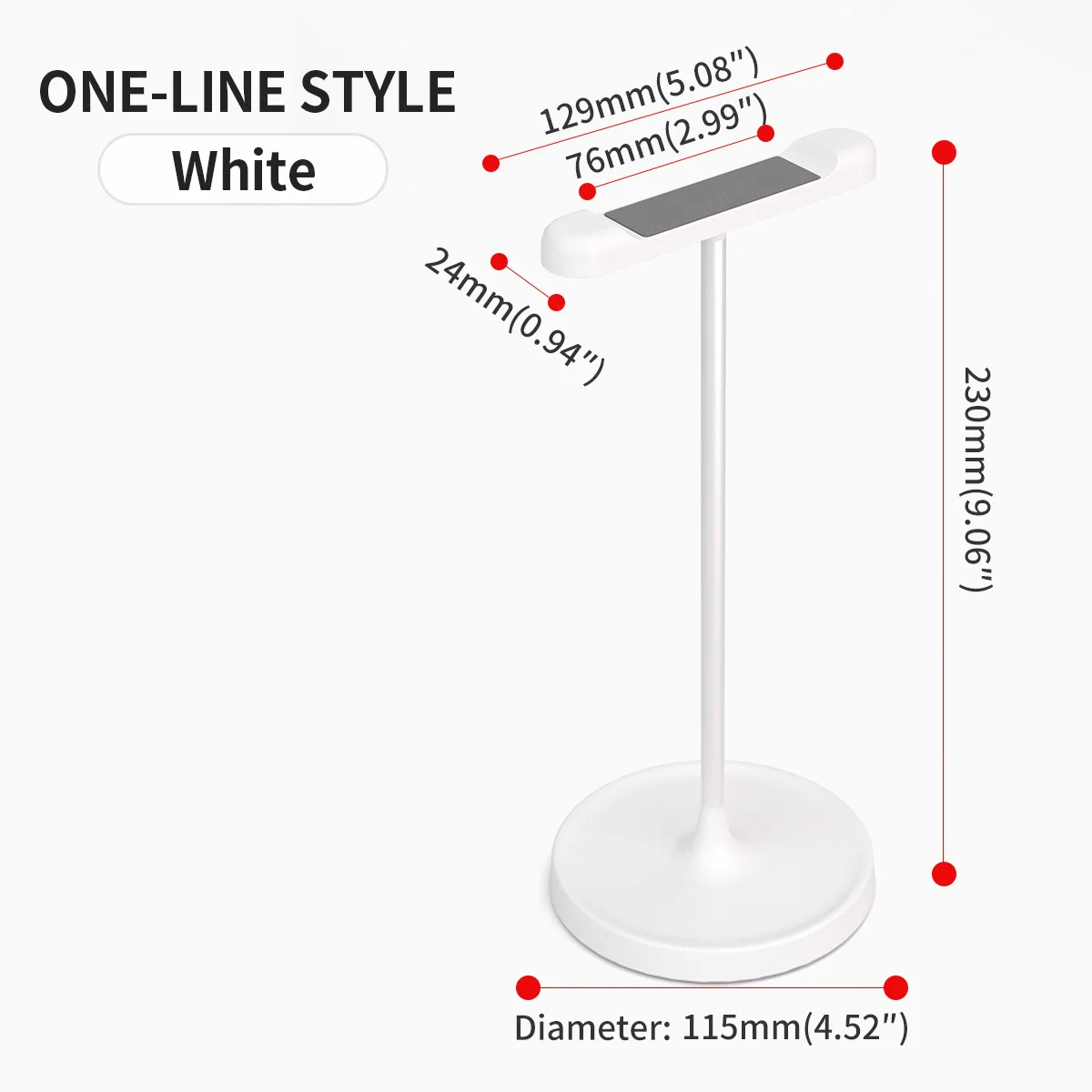 حامل سماعة ألعاب ألومنيوم بقاعدة ثقيلة – تصميم أني...