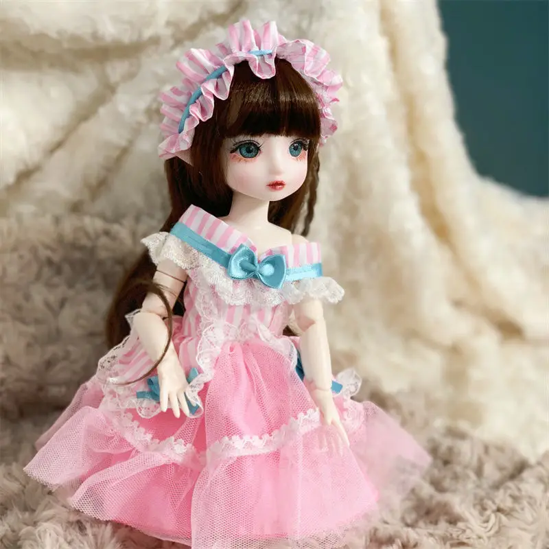 30cm Bjd Doll 22 Movable Joints Vinyl Color Eyes Soft Wig Baby Doll Can Dress Up High Quality Alice Dress DIY Toy Girl Gift 5 30cm Bjd Doll 22 Movable Joints Vinyl Color Eyes Soft Wig Baby Doll Can Dress Up High Quality Alice Dress DIY Toy Girl Gift 5