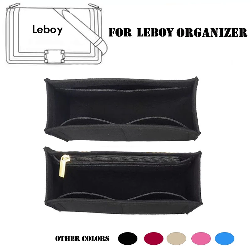FOr CC VANITY With Chain Felt Insert Bag Organizer Luxury Womens Makeup Box  Comestic Iner Pouch Storage Bags Handbag Base Shaper