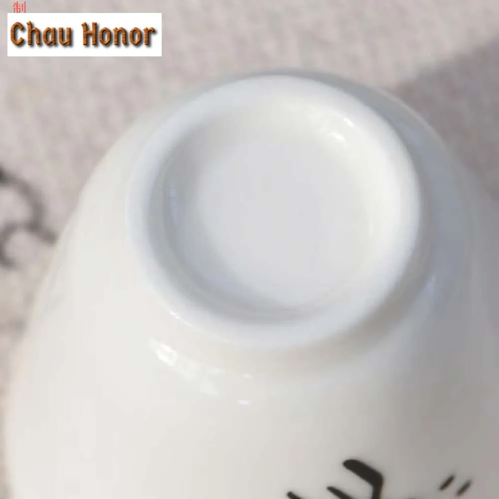 2pc/set Chinese Oracle Bone Inscription Ceramic Teacup Creative Dehua White Porcelain Cup Small Master Cup Kung Fu Teaware 60ml