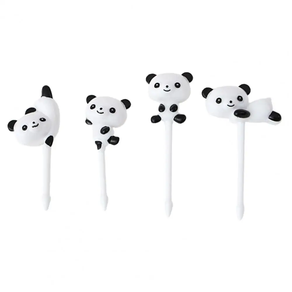 

16Pcs Cute Mini Animal Cartoon Food Picks Panda Shape PP Food Dessert Picks Food-grade Bento Picks Children Food Fork