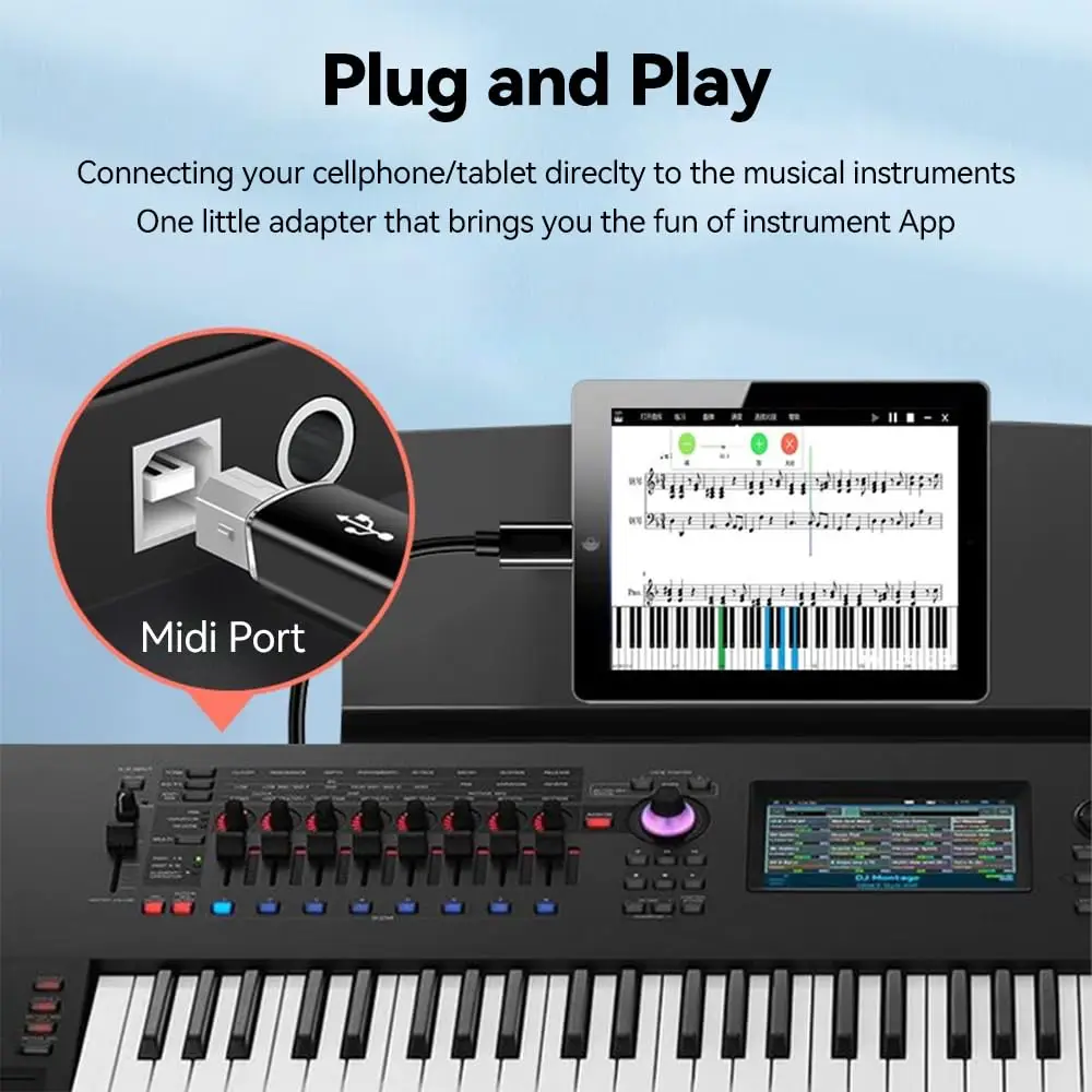 USB C To USB B Adapter Female To Male Connector For Scanner Printer Data Transfer MIDI 90&deg; Converter Electric Piano Organ usb to type c adapter type c adapter printer adapter