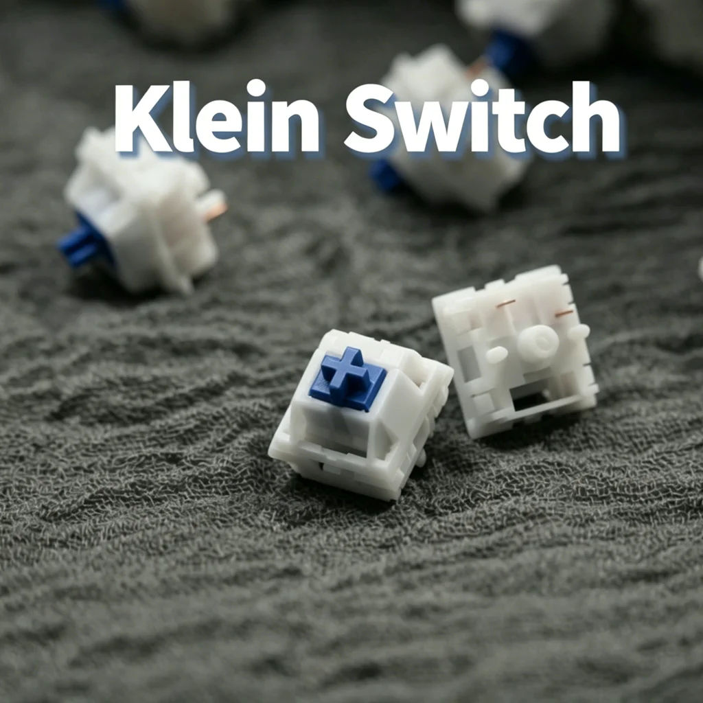 WUHAI KeyGeek Klein 스위치 40g 45g 5핀 리니어 스위치 무소음 UPE L4 부드러운 미세 윤활 기계식 키보드 스위치