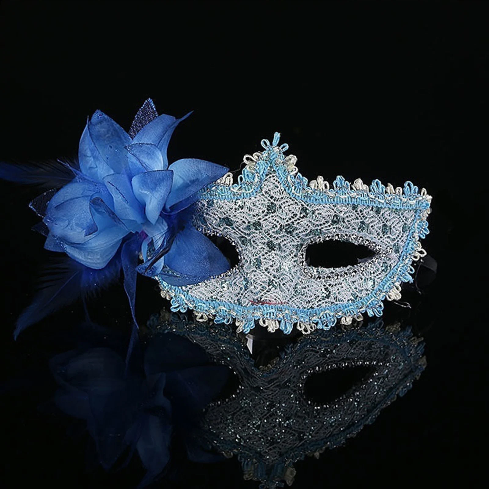 Rhinestone Masquerade Mask Shiny Party Photography Prop For Christmas Birthday Party Gifts