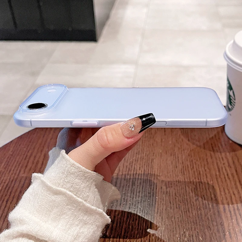 Matte Soft Silicone Ultra-Thin Translucent Case - Candy Color Slim Clear Shell