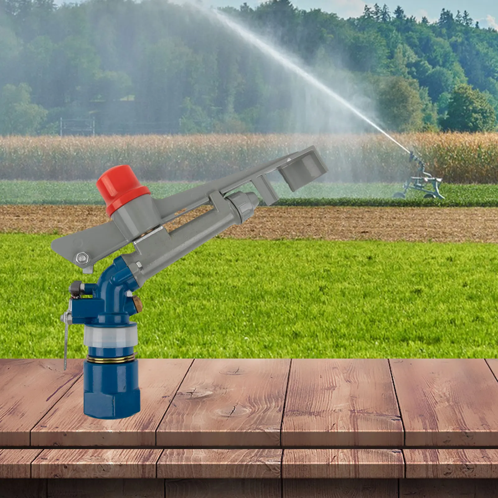 Female Thread Big Covering Range Sprinklers Farm Garden Irrigation Sprinkler Watering Rain Gun Metal Lawn Park Sprinkler