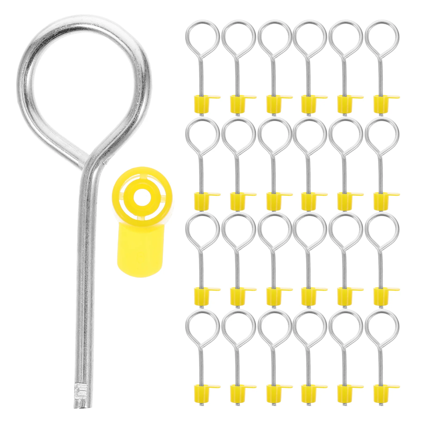 Fire Extinguisher Accessories Safety Pin Cap Replacement Part Seals Pull Lock Mechanism Tamper Proof Iron 50 Pcs