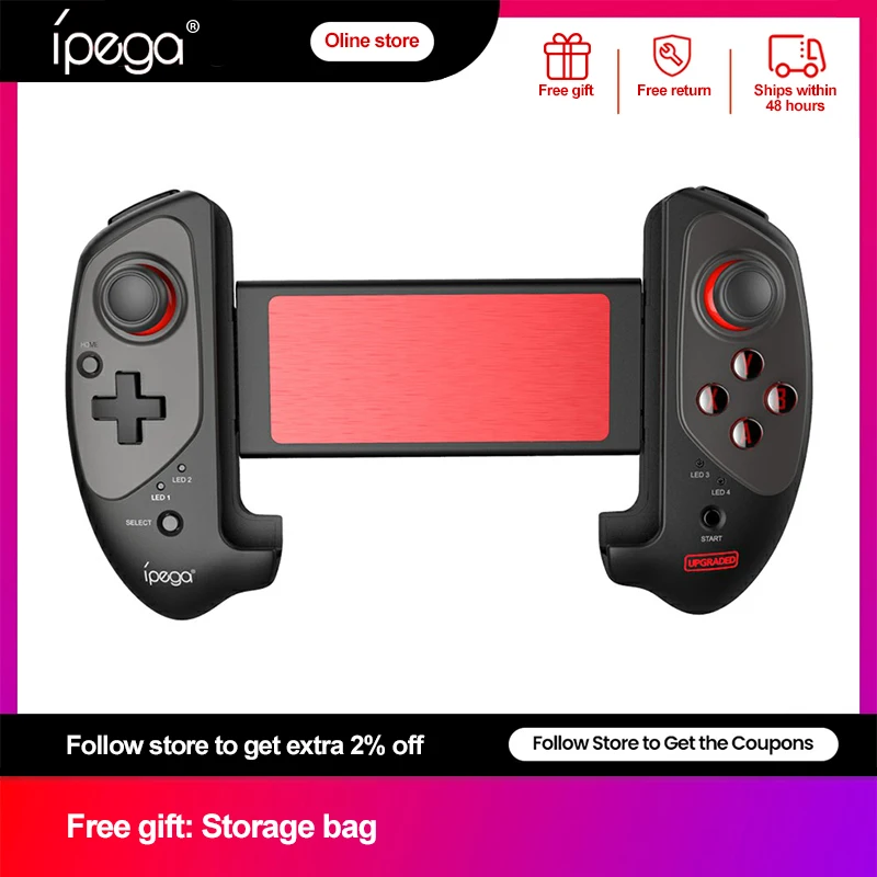 Ipega PG 9083S 게임 컨트롤러, 블루투스 무선 게임 패드 제어, iOS 안드로이드 휴대폰 태블릿 TV 박스 PC용