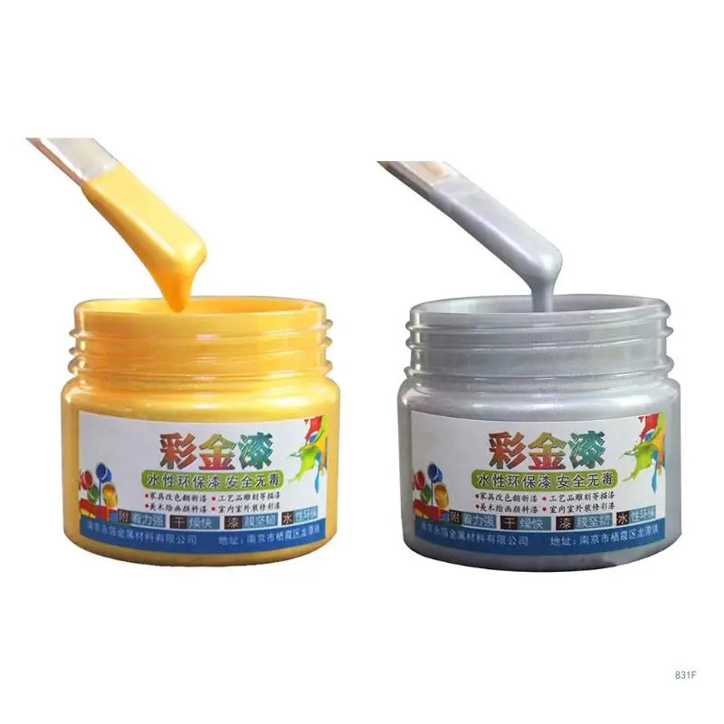 Metallic Paint DIY Wall Paint Epoxy Resin Color Pigment for Painting on Rocks Crafts Canvas Wood Stone Non Fading