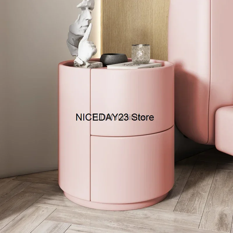 

Тумбочка для спальни маленькая круглая деревянная прикроватная тумбочка низкая тумбочка Современная Скандинавская мебель для спальни