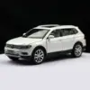 1/32 Volkswagen Tiguan L SUV Toy Car Model Diecast Alloy Miniature Pull Back Sound & Light Collection Gift for Children Boys Kid 3