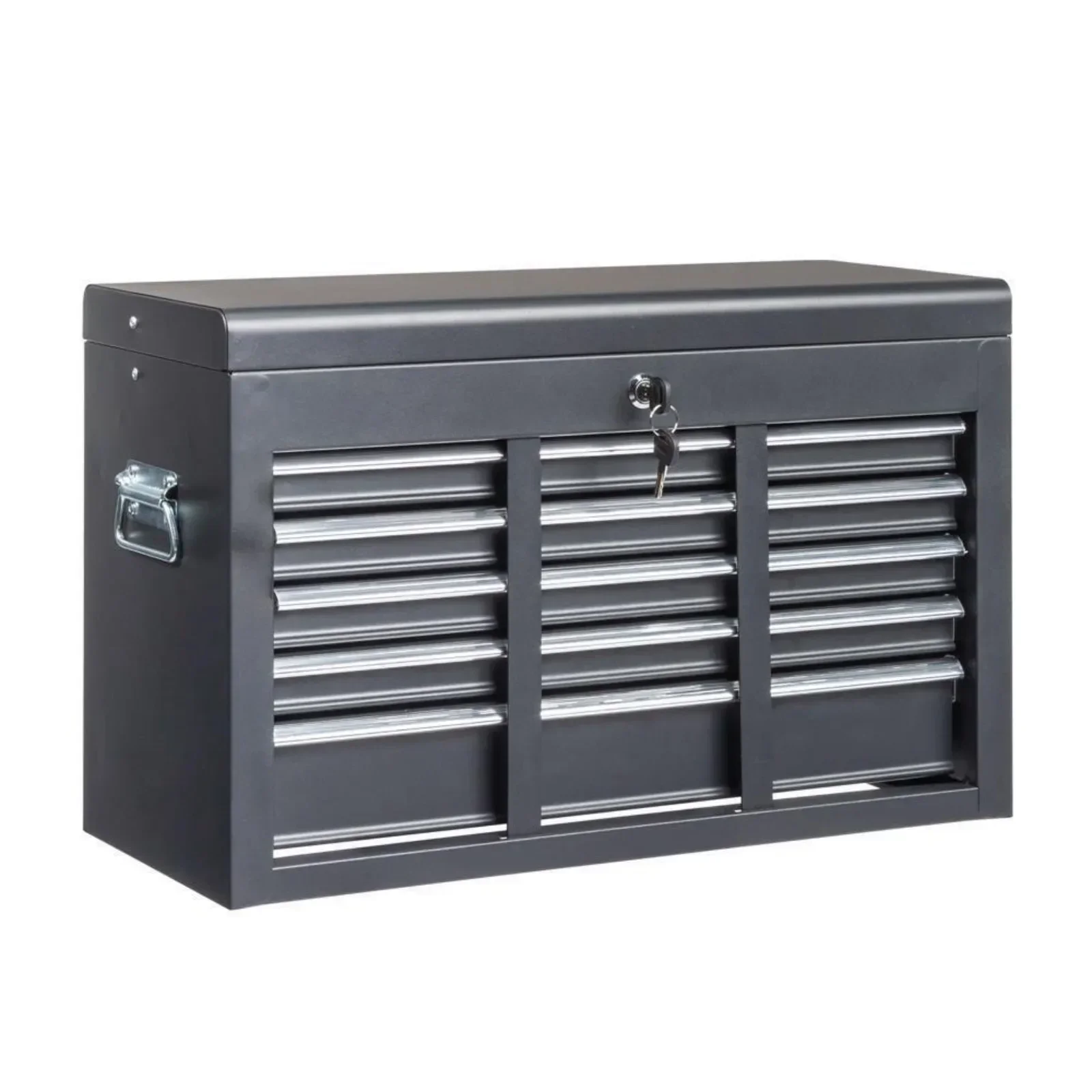 US Rolling Tool Chest Tool Box with Handle / Drawers Lockable Tool Cabinet Black 5