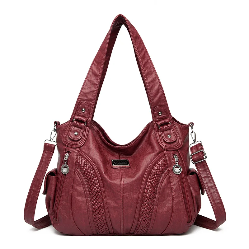 Borse a tracolla da donna morbide di grande capacità di alta qualità borsa a tracolla di lusso per le donne 2024 borse da donna di moda borsa Sac - immagine 4