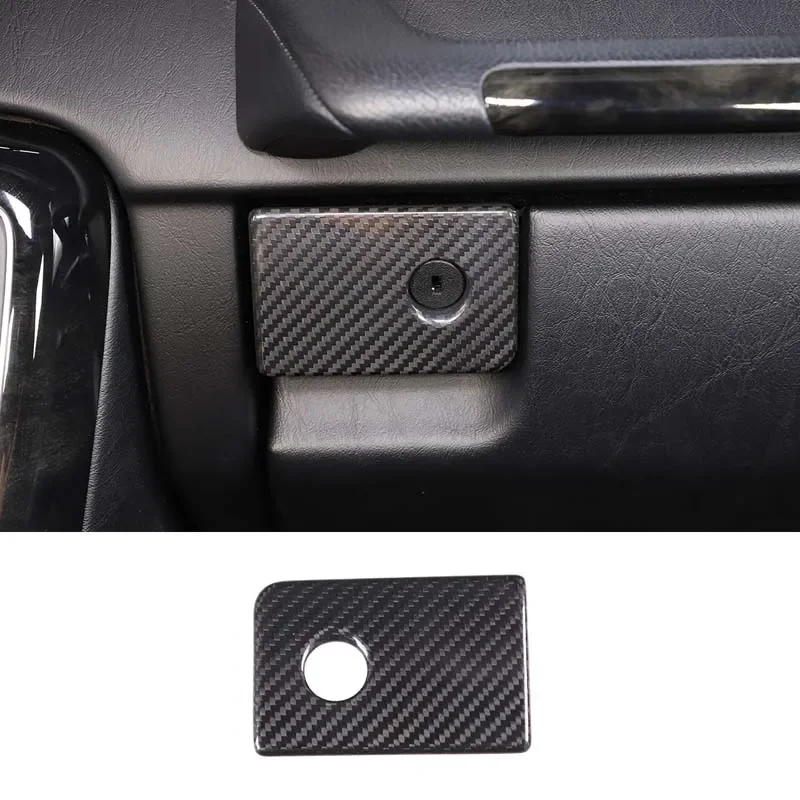 CarbonFiberGloveBoxHandleSwitchTrimDecorativeCoverKitSticker