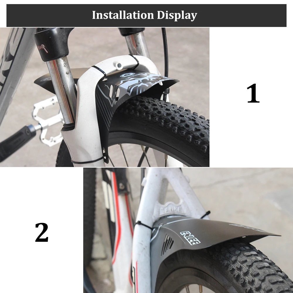 Bike Mudguard MTB Bicycle Fender Front Fork Rear Wheel Fenders Enduro Mud Guard Cycling Accessories 2pcs bicycle fender