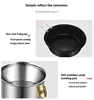 Multifunctio 4 in 1 Breakfast Machine Mini Bread Toaster Baking Oven Omelette Fry Pan Hot Pot Boiler Food Steamer home appliance 3