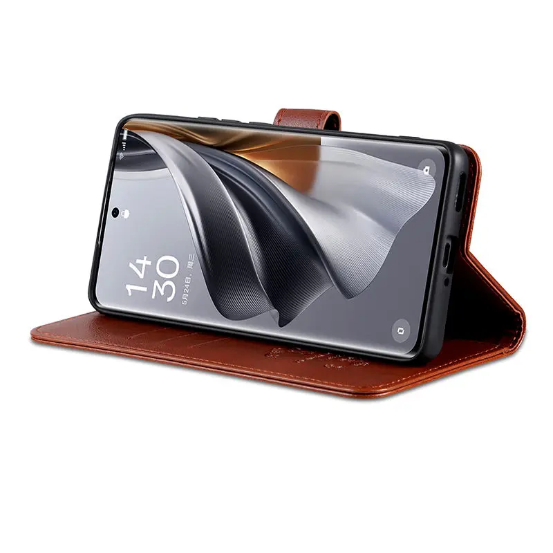 Leather Magnetic Wallet Phone Case with Card Holder
