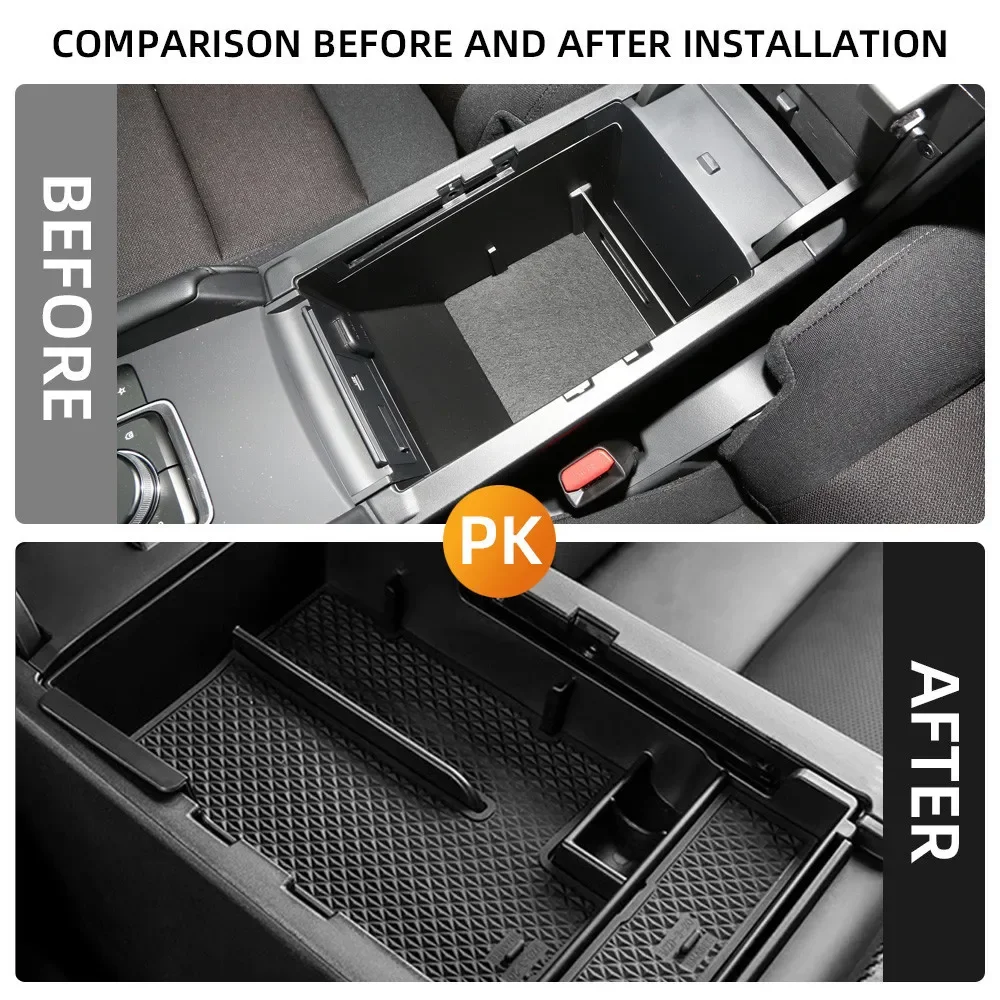 Auto Armlehne Box Lagerung Box Fach für Mazda 3 Mazda 3 Axela 2019 2020 2021 Zentrale Steuerung Lagerung Box Fall halter Zubehör – Detail 2