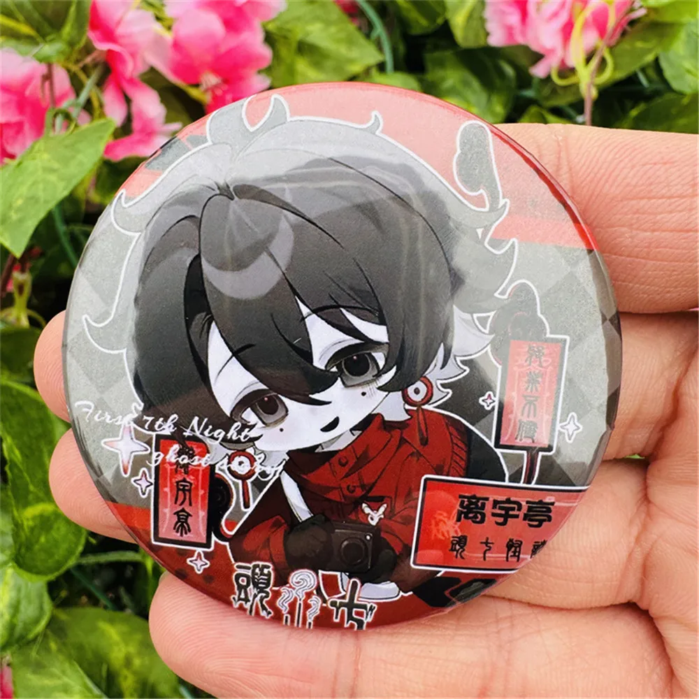 58mm Anime Spiel Mu Jingl Ziche Fuzhao Cosplay KOSTÜM Abzeichen Pin SPTE Weißblech Brosche Prop Weihnachten Geschenk – Detail 5